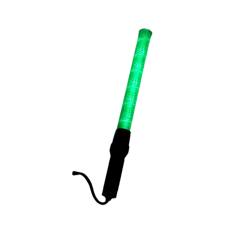 Battery-Powered LED Support Warning Stick Concert Fluorescent Stick 54cm Multi-Function Traffic Baton