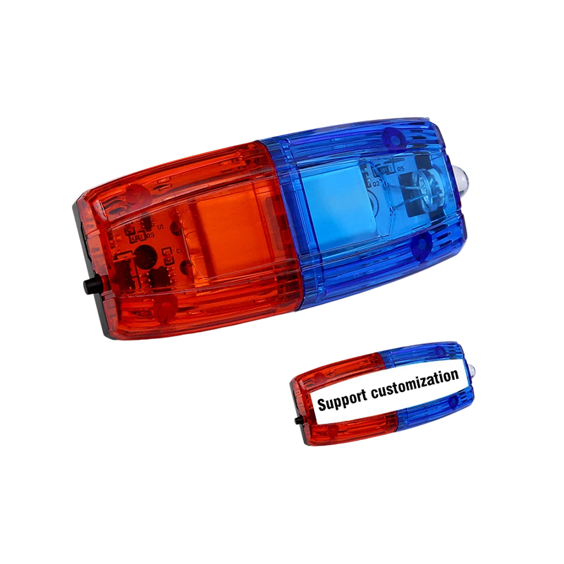 Red And Blue Charging Shoulder Clip Shoulder Light Shoulder Flash Light Property Sanitation Flash Light LED Flash Shoulder Light Waterproof