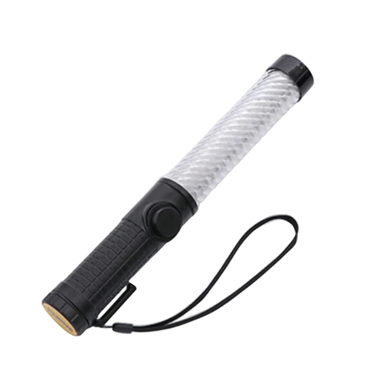 Battery-Powered LED Warning Stick Concert Fluorescent Stick Multi-Function 29cm Traffic Baton