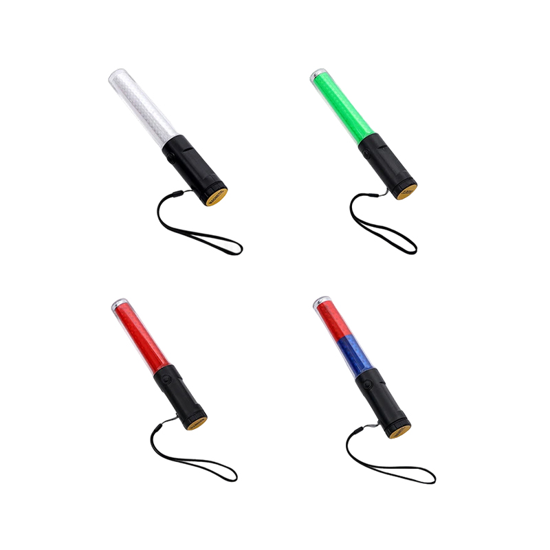 How does LED traffic baton improve the visibility of nighttime command?